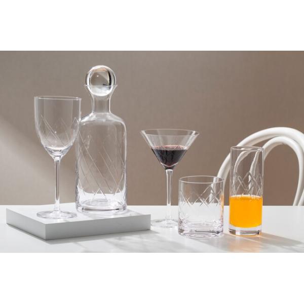 42 Ounce Clear Glass Carafes Hand Blown 1200ml Glass Bottle With Stopper