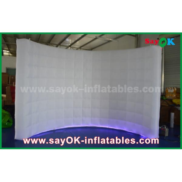 Inflatable Photo Booth Hire White Oxford Cloth Led Strip Lighting Inflatable Photo Booth For Wedding Decoration