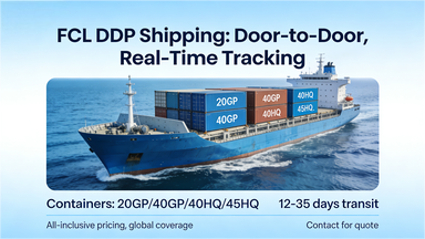 Full Container Load FCL Container Shipping With One Stop Door To Door DDP Shipping