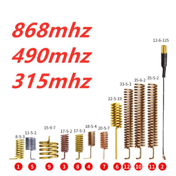 Muestras libres helicoidales internas 315mhz de la antena 30m m del muelle del cobre del G/M