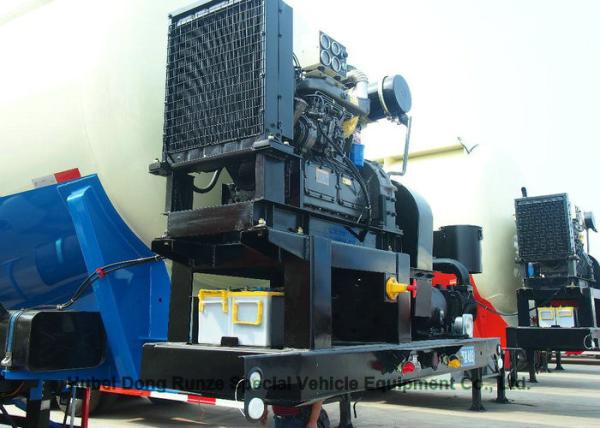 3 Axle V Shape Steel Bulk Cement Tanker Trailer With 40000 Liters Capacity