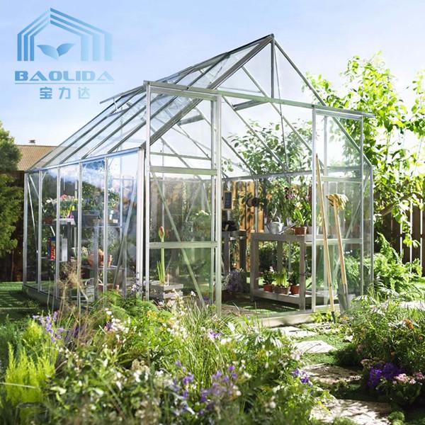 Hortícola de cristal aislador moderada del invernadero de la flor ventilado