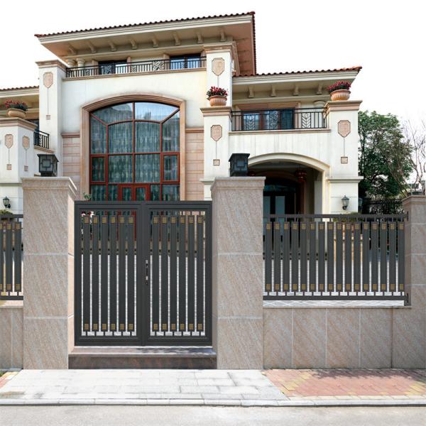 École Villa Noire Porte de balancement en aluminium à levier automatique