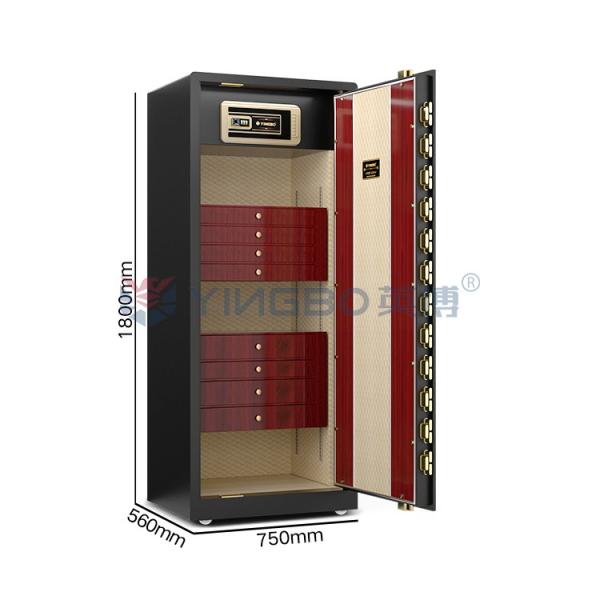 Smart Double Alarm Solid Steel Jewellery Safe avec tiroirs / Jewellery Safe pour la maison