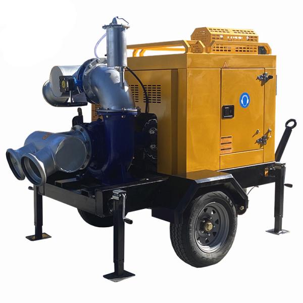 Mobile Water Pump Agricultural Irrigation Self Priming Pump Diesel Engine Water Pump