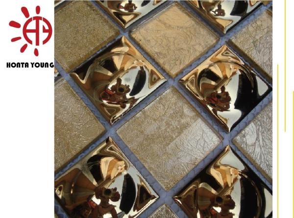 HTY - TC 300 300*300 Wall Decoration Ceramic Glass Mosaic Tile Made In Foshan