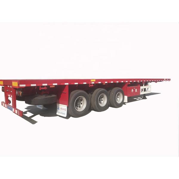 40 Ton Max Payload Tri-axle Flatbed Container Semi Trailer for Truck