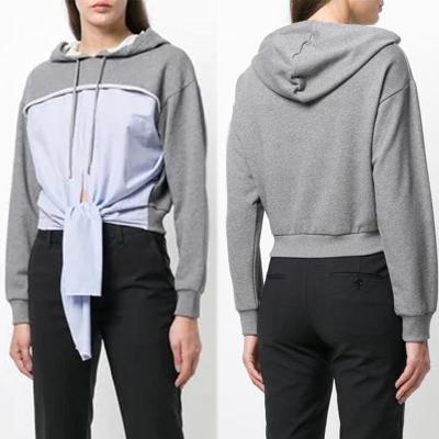 Camisetas feitas sob encomenda dos Hoodies da parte dianteira do laço para mulheres
