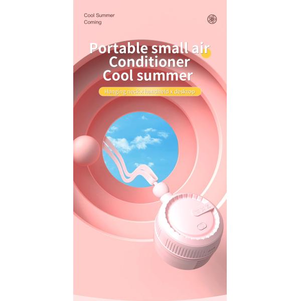 Neck Wearable Portable Hanging Neck Fan with High Wind Capacity and DC5V Power Supply
