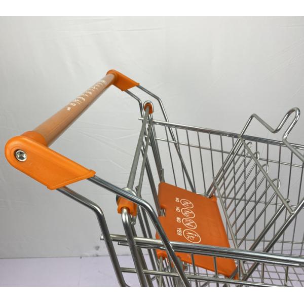 Asian Style 125L Conventional Metal Handcart Chain Supermarket Warehouse Trolley With High Sales Volume