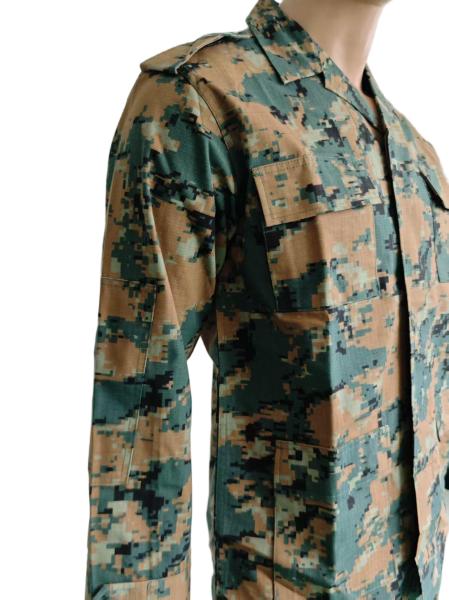 Tactical BDU Field Uniform Digital Woodland Camo Ripstop Cotton For Outdoor Hunting BDU Military Uniform