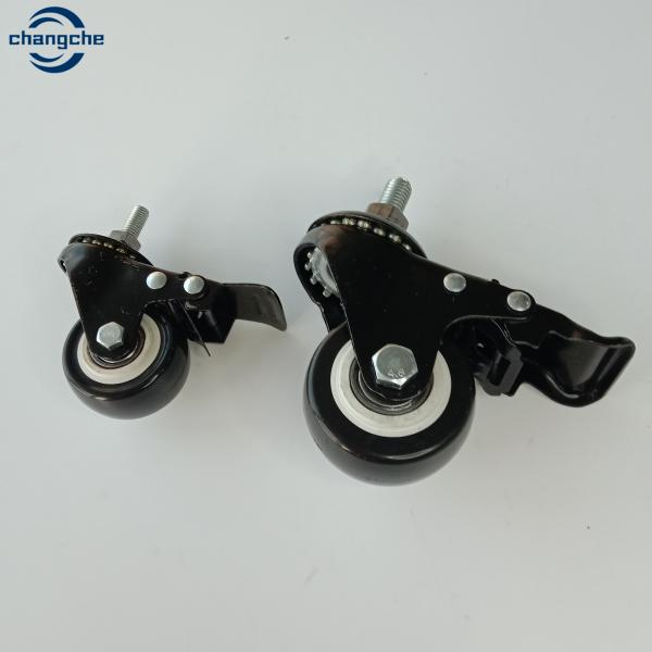 30KG Load 2.5 Inch Roller Wheel Casters PVC / Nylon