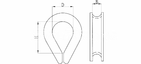 Customized Hot Dip Stainless Steel Wire Rope Thimbles With CE ISO Certificate