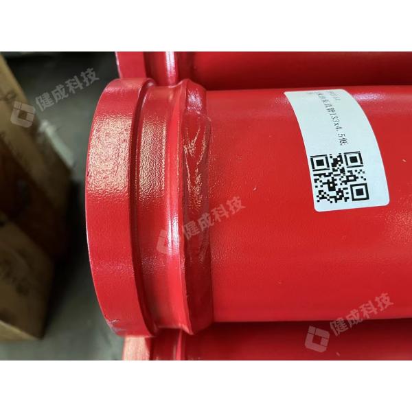 DN125 Concrete Pump Pipe ST52 Flange Connection 1 Year Warranty