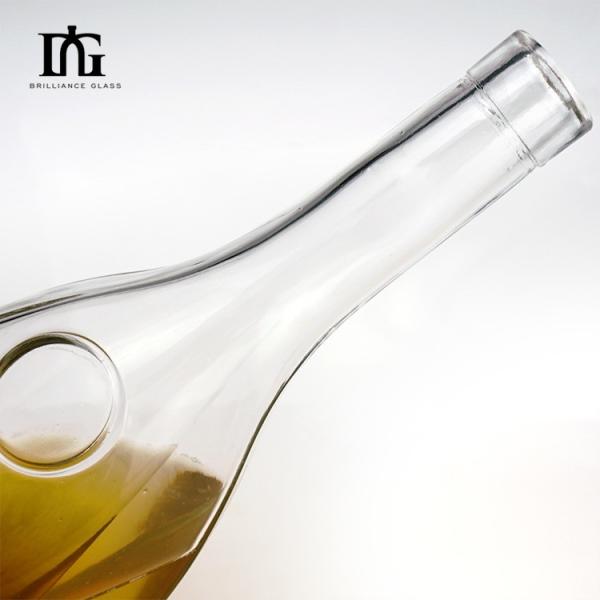 700ml 750ml 1000ml Glass Liquor Bottle for Vodka Tequila Gin Sealed Cork Lid Included