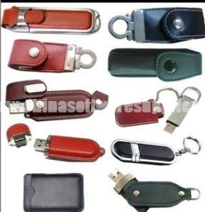 O metal e o couro encaixotam USB 009