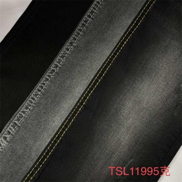 Customized Sulfur Dark Grey Denim Jean Material Fabric For Womens Apparel