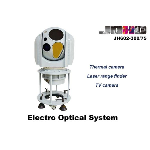 Naval EO IR Camera System with MWIR Thermal Camera , 20Km Laser Range Finder