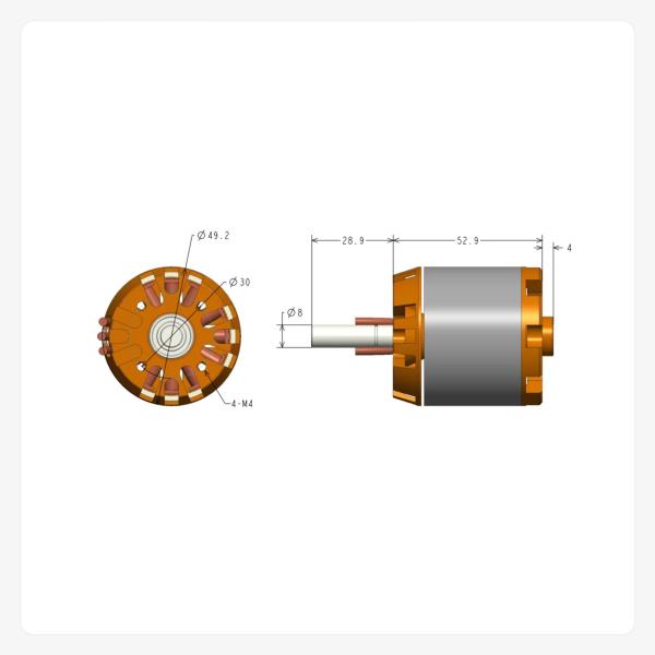 5055 Brushless DC Motor 200KV Motor For Electric Skateboard