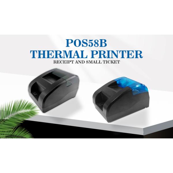 Adapter Direct Power Supply Design Black POS58B 58MM USB 2 Inch Invoice Thermal Printer