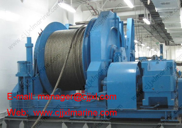 Single Type Wire Rope Electric Boat Winch