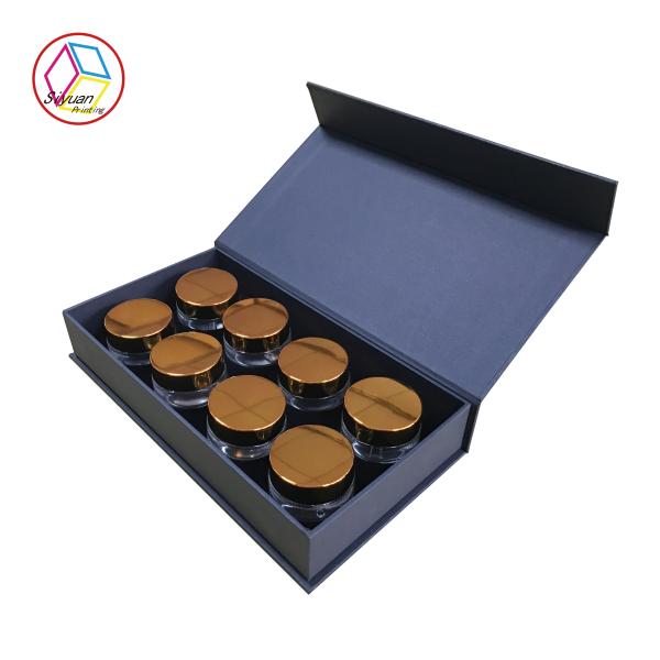 Matte Lamination Clamshell Cosmetic Paper Box For Bottled Face Cream Package