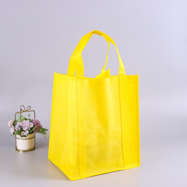 Custom Logo Printed Non Woven Fabric Tote Bag for Grocery Shopping and Promotion