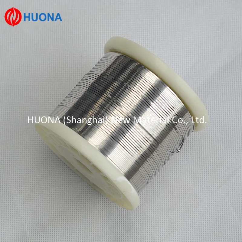 Cold Rolled Ni80cr20/Cr20ni80 Flat Wire Resistance Alloy Wire