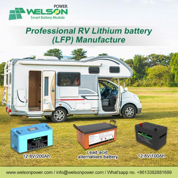 Prismatic Car Boat RV LiFePO4 Battery Discharge Current 80A For Caravan Recreational Vehicle