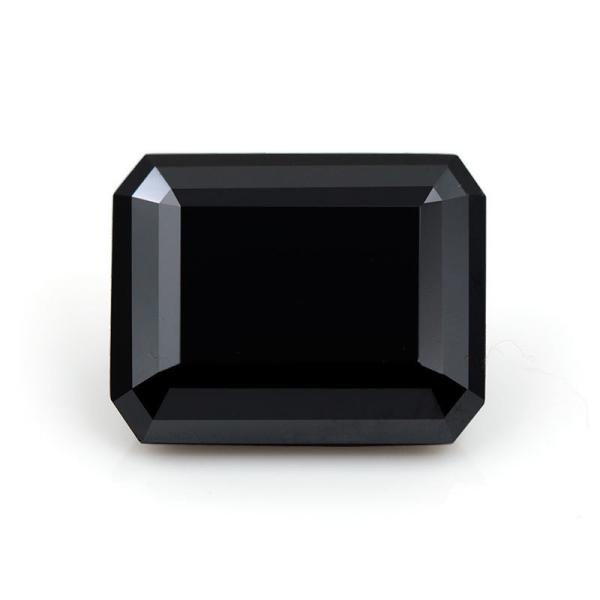 Black Emerald Cut Moissanite Loose Stone Diamond 2 Carat