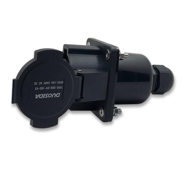 SAE J1772 Electric Car Charging Sockets 250V IP55 Type 2 3 Phase