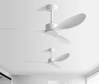 White Outdoor Ceiling Fan Plastic Blade Dc Motor Smart Waterproof Ceiling Fan with Remote Control