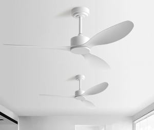 Ventilateur de plafond extérieur blanc à lame en plastique moteur DC intelligent