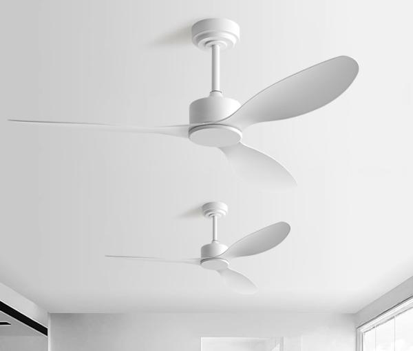White Outdoor Ceiling Fan Plastic Blade Dc Motor Smart Waterproof Ceiling Fan with Remote Control