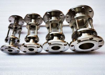 vista de aço inoxidável tubular Glasss da tri braçadeira 304 4inch em linha reta Inline
