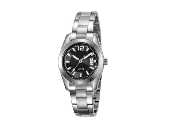 Sapphire Crystal Ladies Quartz Wristwatches Stainless Steel Solid Bracelet Waterproof