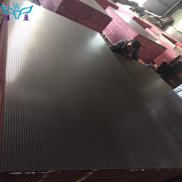 Great quality  Hexagon  15mm 9mm Anti Slip Plywood For Flooring for inside and outside with low price