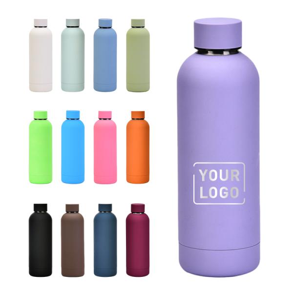 350/500/750/1000ML Eco-friendly isolé réutilisable en acier inoxydable Gym Bouteille d'eau de 1 litre Bouteille d'eau de sport en métal Protection de l'environnement