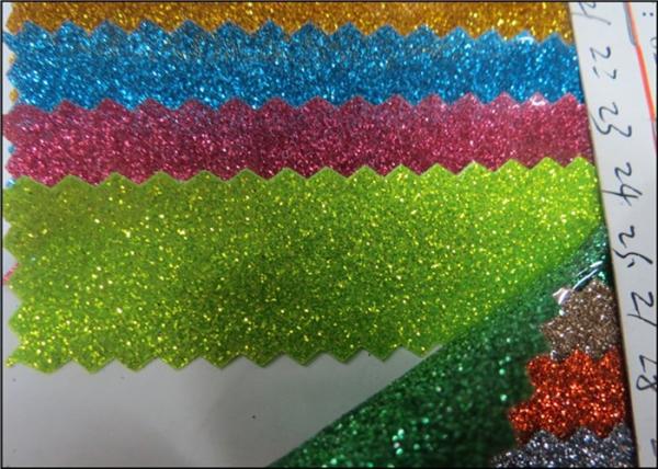 54 Width High Sparkle Glitter Pvc Fabric 0.17mm For Bags And Furniture