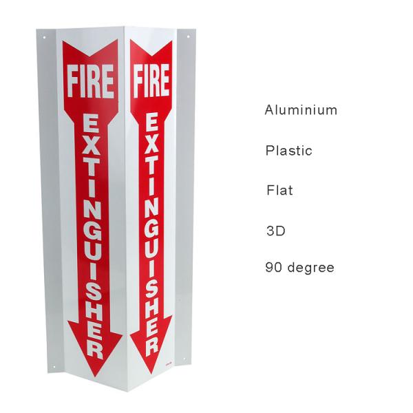 Пластмасса стали знака огнетушителя 3 путей/алюминиевых/бумажный тип доступный
