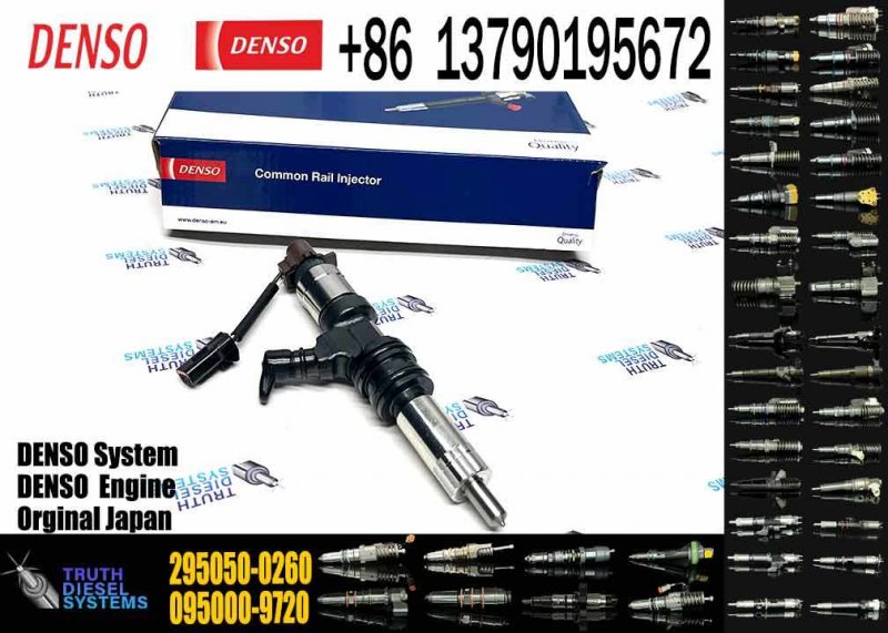 Truck Engine Parts Common Rail Diesel Fuel Injector 295050-0260 ME306476 295050-0261 295050-0262