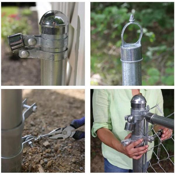 Norme galvanisée électrique de l'acier inoxydable ASTM A392 de tissu de couverture de barrière de chaîne de lien de chaîne