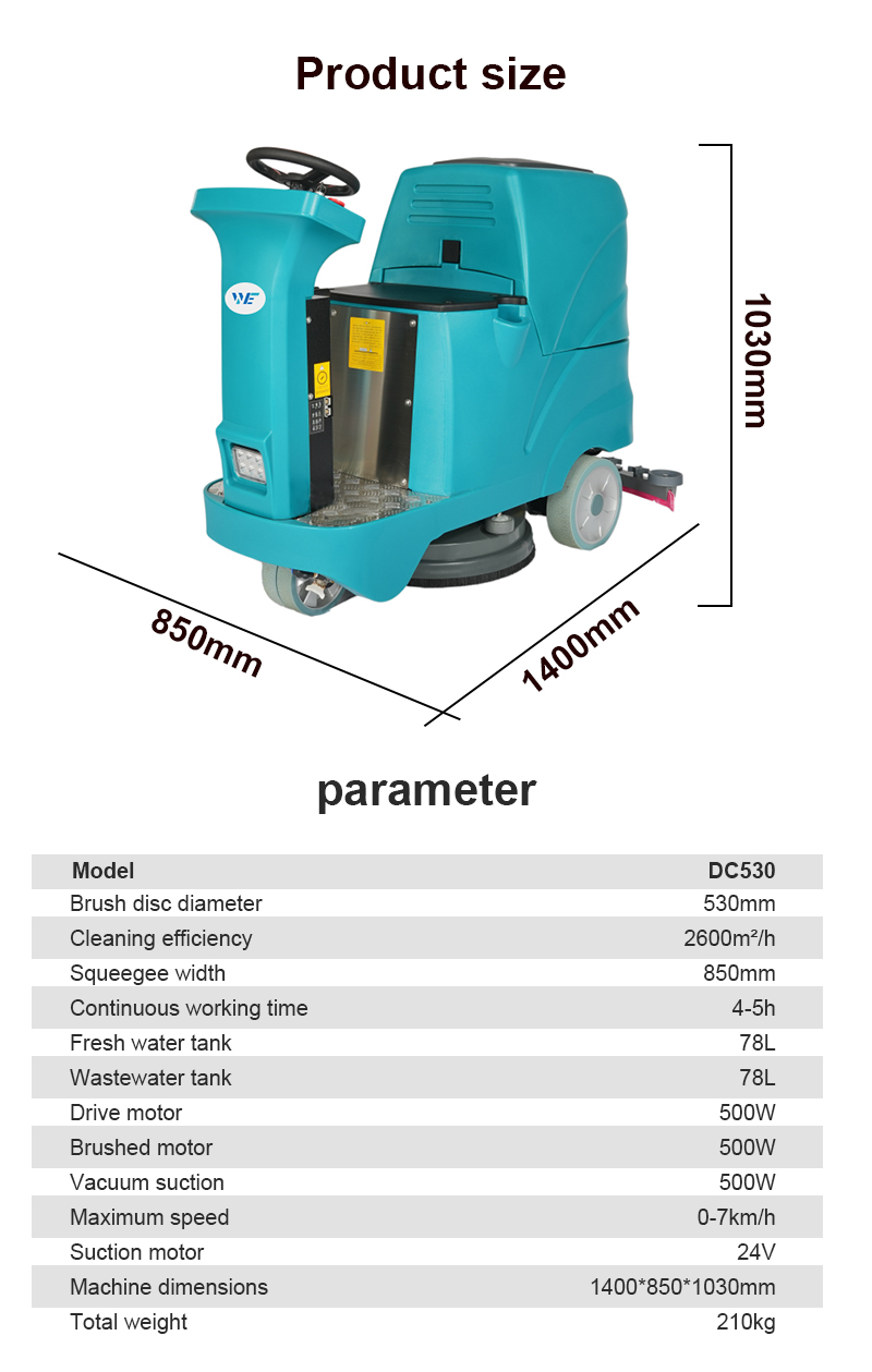 Factory Wholesale Floor Scrubber Tile Cleaning Machine Concrete Scrubber Floor Scrubber Drier for Warehouse