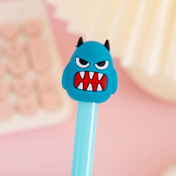 Funny Cute Halloween Signature Pen 0.5mm Black Ink Gift Monster Gel Pen For Children