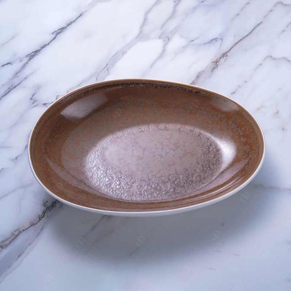 A Grade Two Tone Color Oblong Serving Plate 8'' 12.75''