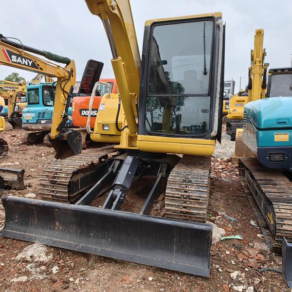 Подержанный экскаватор Komatsu Crawler PC60-7 6T Тяжелая техника оригинальная Япония