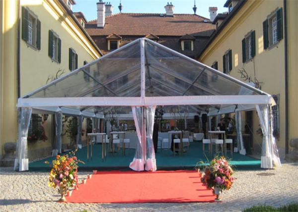 Transparent Sidewall Romantic Large Wedding Tents Aluminum Alloy Structure Marquee