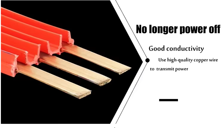 Soft State Seamless Busbar Conductor Rail with Oxygen-Free Copper Core for Overhead Crane Applications