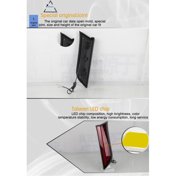 Rear Jeep Pillar Lights Reflector Brake Compass 2017 2018 ABS Material