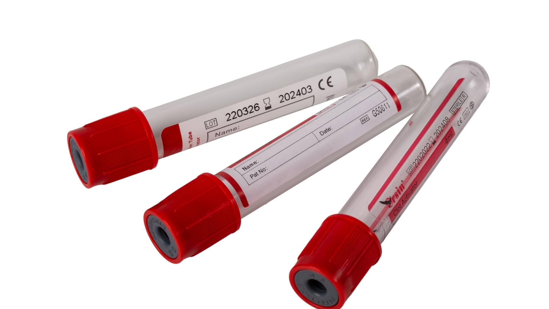 Tests Analyses Red Blood Collection Tubes 10 Ml Blood Tube ODM